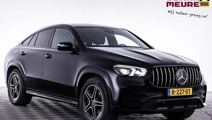 Zwart Gebruikt 2022 Mercedes GLE350 AMG line Coupé | € 69.900 (Super prijs)