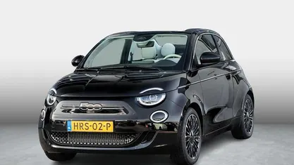 Nieuw Fiat 500e La Prima 86 kW (118 PK) 2025 Zwart Cabriolet
