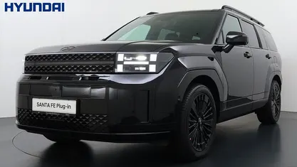 Zwart Nieuw 2025 Hyundai Santa Fe Blackline SUV | € 59.299 (Goede deal)