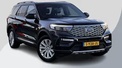 Zwart Gebruikt 2021 Ford Explorer Platinum SUV | € 45.900 (Eerlijke prijs)