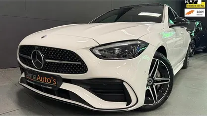 Wit Gebruikt 2022 Mercedes C300 AMG line Stationwagen | € 39.950 (Eerlijke prijs)