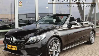 Occasion Mercedes C180 AMG line 157 PK (115 kW) 2018 Zwart Cabriolet