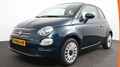 Blauw Occasion 2020 Fiat 500C Lounge Cabriolet | € 14.890 (Eerlijke prijs)