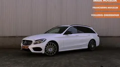 Wit Gebruikt 2015 Mercedes C300 AMG line Stationwagen | € 19.900 (Eerlijke prijs)
