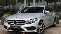 Grijs Gebruikt 2017 Mercedes C180 AMG line Stationwagen | € 15.900 (Super prijs)