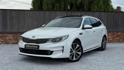 Wit Occasion 2017 Kia Optima Stationwagen | € 10.950 (Super prijs)