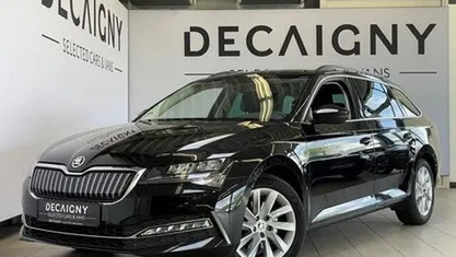 Zwart Gebruikt 2021 Skoda Superb Ambition Stationwagen | € 25.875 (Eerlijke prijs)