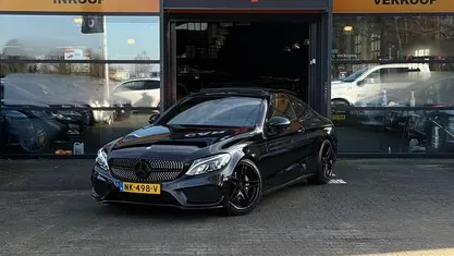 Zwart (metallic) Occasion 2017 Mercedes C200 Ambition Coupé | € 23.950 (Eerlijke prijs)