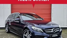 Blauw (metallic) Gebruikt 2014 Mercedes C180 AMG line Stationwagen | € 17.500 (Eerlijke prijs)