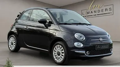 Zwart (metallic) Gebruikt 2017 Fiat 500C Lounge Cabriolet | € 10.995 (Eerlijke prijs)