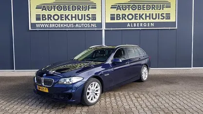 Blauw (metallic) Occasion 2015 BMW 520 Executive Stationwagen | € 6.950 (Super prijs)