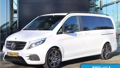 Wit (metallic) Gebruikt 2018 Mercedes V250 Avantgarde MPV | € 39.999 (Eerlijke prijs)