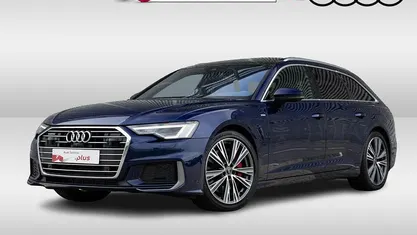 Blauw, metallic lak Gebruikt 2021 Audi A6 S-Line Stationwagen | € 44.950 (Eerlijke prijs)