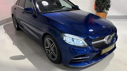 Blauw Occasion 2020 Mercedes C160 AMG line Coupé | € 22.650 (Eerlijke prijs)