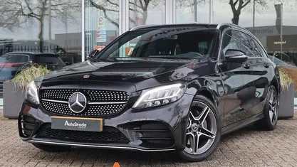 Occasion Mercedes C160 AMG line 129 PK (94 kW) 2019 Zwart Coupé