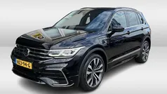 Zwart Gebruikt 2021 VW Tiguan R-line SUV | € 33.950 (Goede deal)