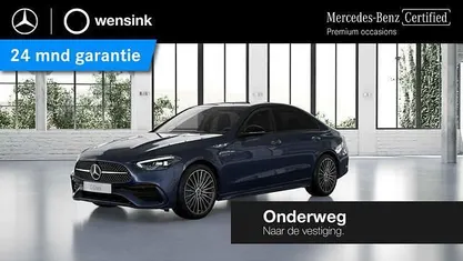 Blauw Occasion 2022 Mercedes C180 AMG line Sedan | € 39.850 (Eerlijke prijs)
