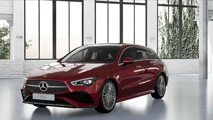 Rood Nieuw 2026 Mercedes CLA180 Shooting Brake AMG line Stationwagen | € 50.309 (Super prijs)