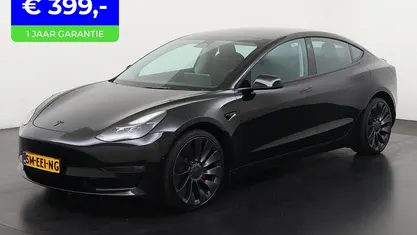 Zwart Gebruikt 2022 Tesla Model 3 Performance Sedan | € 31.690 (Eerlijke prijs)