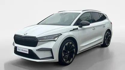 Occasion Skoda Enyaq iV SportLine 150 kW (204 PK) 2022 Moon white SUV