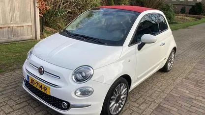 Wit Occasion 2016 Fiat 500C Lounge Cabriolet | € 8.395 (Eerlijke prijs)