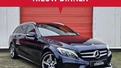 Blauw (metallic) Gebruikt 2014 Mercedes C180 AMG line Stationwagen | € 17.500 (Eerlijke prijs)