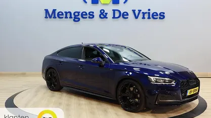 Blauw Occasion 2018 Audi A5 Sportback S-Line Hatchback | € 24.190 (Eerlijke prijs)