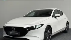 Wit, metallic lak Gebruikt 2020 Mazda 3 Luxury Hatchback | € 21.790 (Eerlijke prijs)