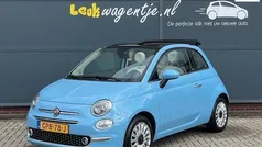 Blauw Gebruikt 2016 Fiat 500C Lounge Cabriolet | € 9.990 (Eerlijke prijs)