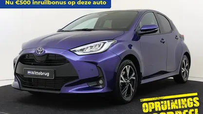 Blauw Occasion 2025 Toyota Yaris Hybrid Hatchback | € 25.425 (Eerlijke prijs)