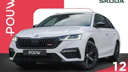 Occasion Skoda Octavia Drive 245 PK (180 kW) 2022 Wit Stationwagen