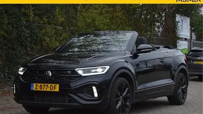 Zwart Gebruikt 2023 VW T-Roc Cabriolet R-line Cabriolet | € 36.950 (Eerlijke prijs)