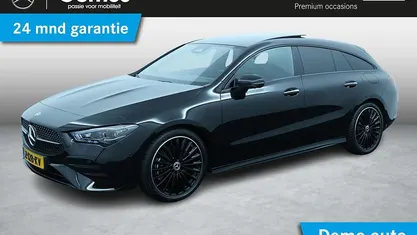 Zwart Occasion 2024 Mercedes CLA200 Shooting Brake AMG line Stationwagen | € 39.950 (Eerlijke prijs)