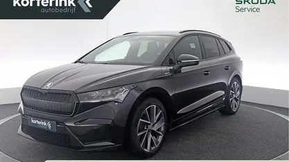 Zwart Gebruikt 2021 Skoda Enyaq iV SportLine SUV | € 23.890 (Eerlijke prijs)