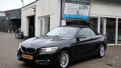 Zwart Gebruikt 2015 BMW 220 Sport Line Cabriolet | € 19.990 (Eerlijke prijs)