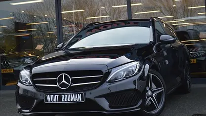 Zwart Occasion 2016 Mercedes C200 AMG line Stationwagen | € 21.900 (Eerlijke prijs)