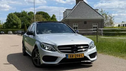 Occasion Mercedes C180 AMG line 116 PK (85 kW) 2019 Grijs Stationwagen