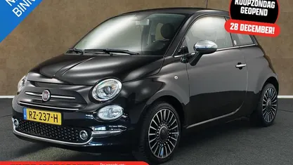 Zwart Gebruikt 2018 Fiat 500 Lounge Hatchback | € 9.645 (Eerlijke prijs)