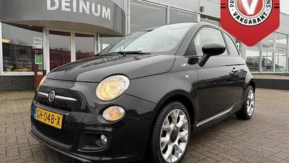 Zwart (metallic) Occasion 2015 Fiat 500S Sport Cabriolet | € 7.900 (Eerlijke prijs)