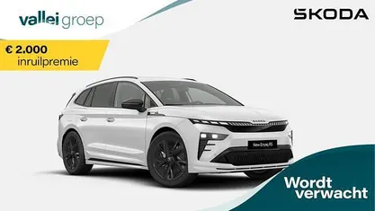 Wit Nieuw 2025 Skoda Enyaq iV RS SUV | € 56.990 (Super prijs)