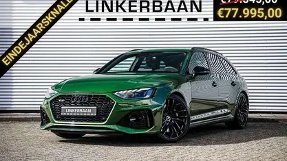 Groen, metallic lak Gebruikt 2022 Audi RS4 S-Line Stationwagen | € 77.995 (Eerlijke prijs)