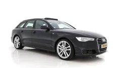Mythos black metallic (zwart metallic) Gebruikt 2015 Audi A6 Design Stationwagen | € 14.445 (Eerlijke prijs)