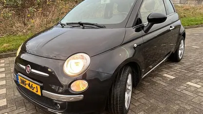 Zwart (metallic) Gebruikt 2013 Fiat 500 Lounge Hatchback | € 3.999 (Super prijs)