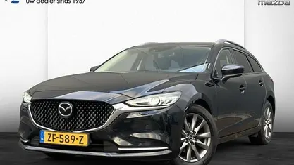 Jet black (zwart metallic) Gebruikt 2019 Mazda 6 Comfort Stationwagen | € 22.950 (Goede deal)