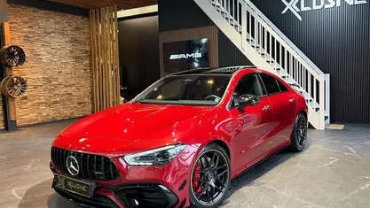 Occasion Mercedes CLA45 AMG AMG 421 PK (309 kW) 2023 Rood Coupé