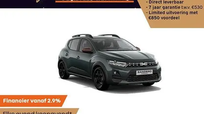 Bleu iron (blauw metallic) Nieuw 2025 Dacia Sandero Stepway Hatchback | € 27.150 (Eerlijke prijs)