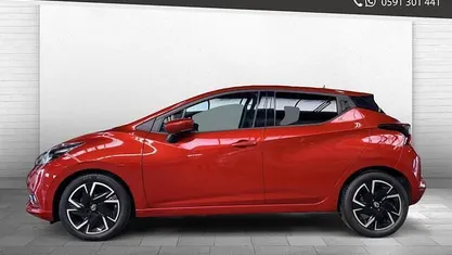 Occasion Nissan Micra Tekna 93 PK (68 kW) 2021 Rood Hatchback