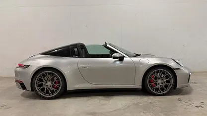 Occasion Porsche 911 Targa 4S Chrono 450 PK (330 kW) 2021 Grijs Cabriolet