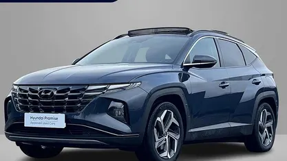 Dark teal metallic (tg8) Gebruikt 2022 Hyundai Tucson Comfort SUV | € 28.740 (Goede deal)