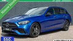 Blauw Gebruikt 2022 Mercedes C300e AMG line Sedan | € 41.495 (Super prijs)